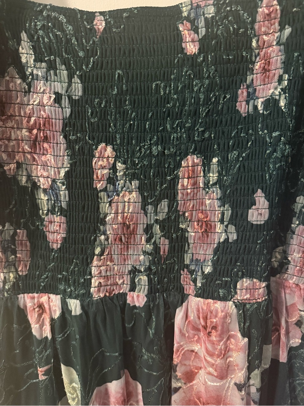 Baltic Born Annabeth Midi Dress – Dark Green + Pink Floral – Size Large NWT - Picture 8 of 11